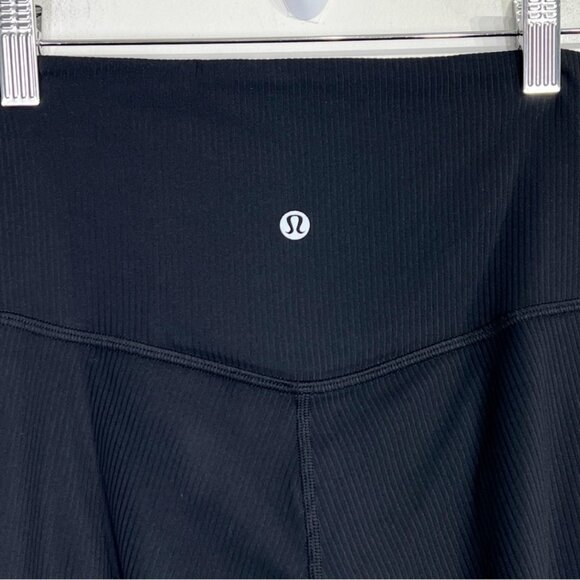 Lululemon Align High-Rise Ribbed Mini-Flared Pant *Regular Black - Picture 6 of 10